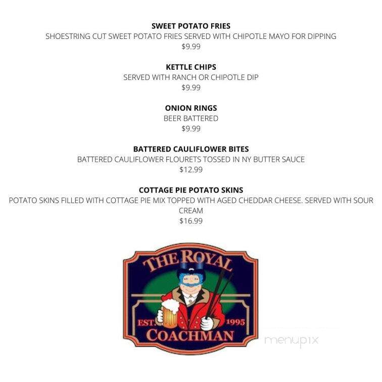 The Royal Coachman - Hamilton, ON menu_pic