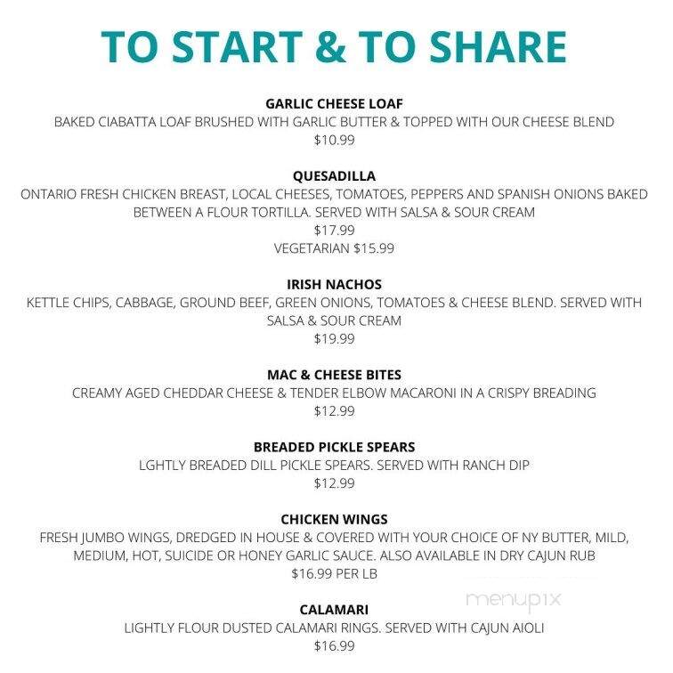 The Royal Coachman - Hamilton, ON menu_pic