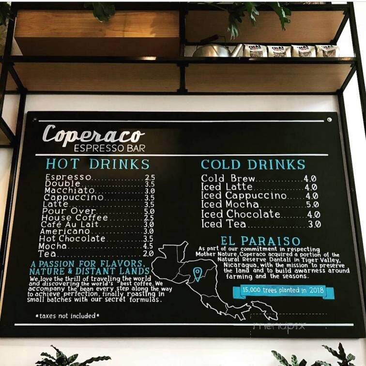 Coperaco - Harrison, NJ menu_pic