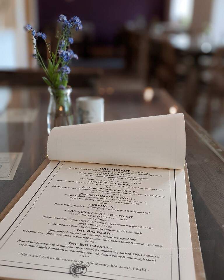 The Coffee Apothecary - Taos, NM menu_pic
