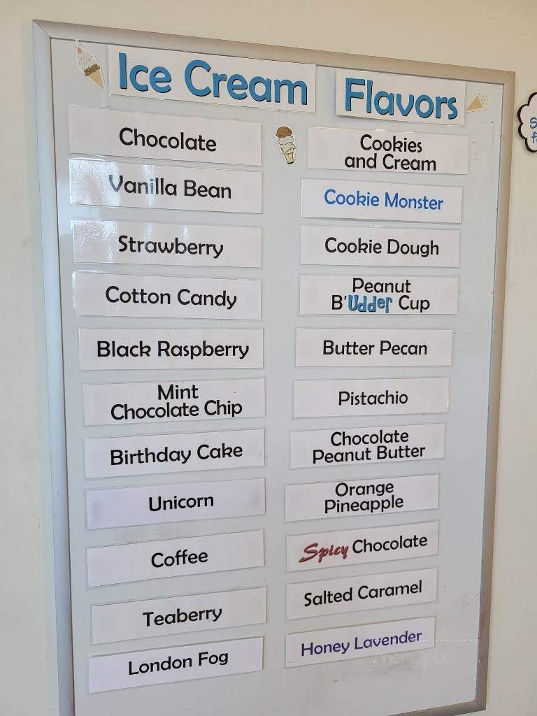 Udder Bliss Creamery - Elizabethtown, PA menu_pic