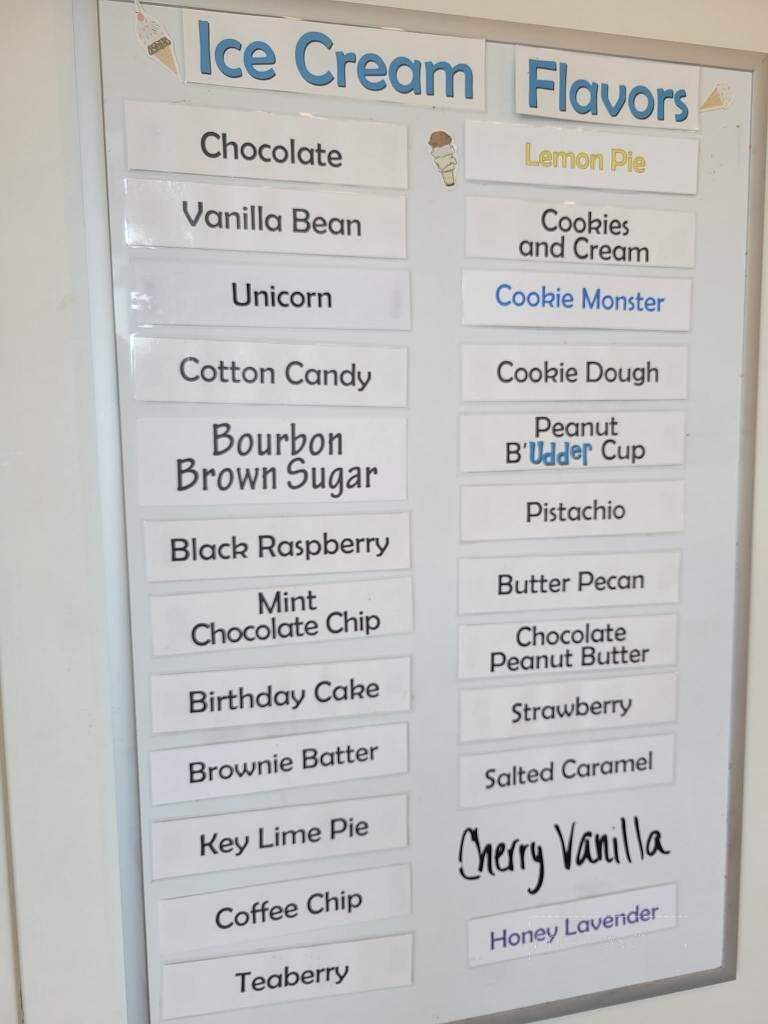 Udder Bliss Creamery - Elizabethtown, PA menu_pic