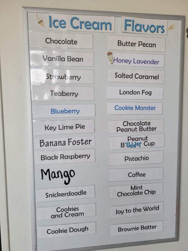 Udder Bliss Creamery - Elizabethtown, PA menu_pic