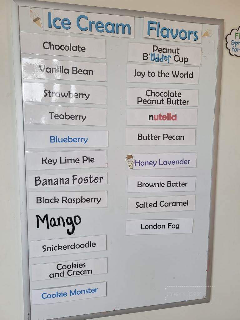 Udder Bliss Creamery - Elizabethtown, PA menu_pic