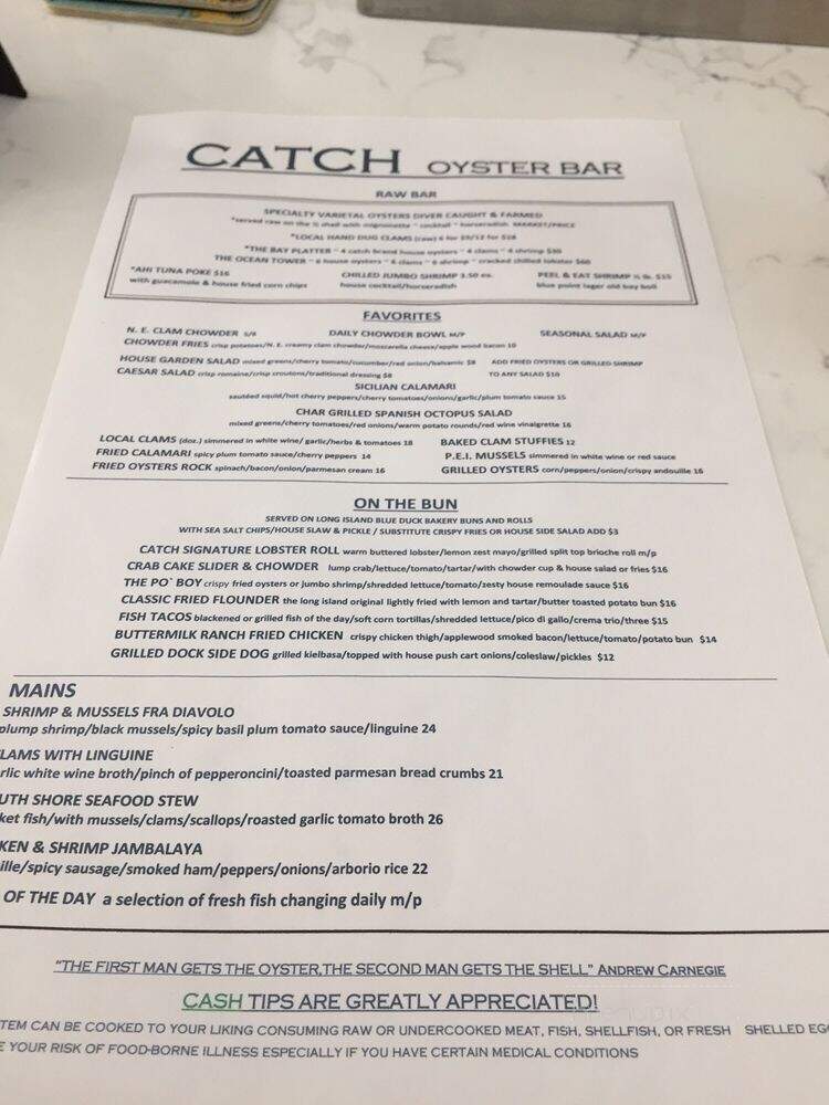 Catch Oyster Bar - Patchogue, NY