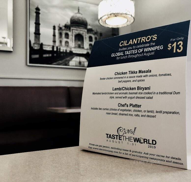Cilantro's Restaurant - Winnipeg, MB