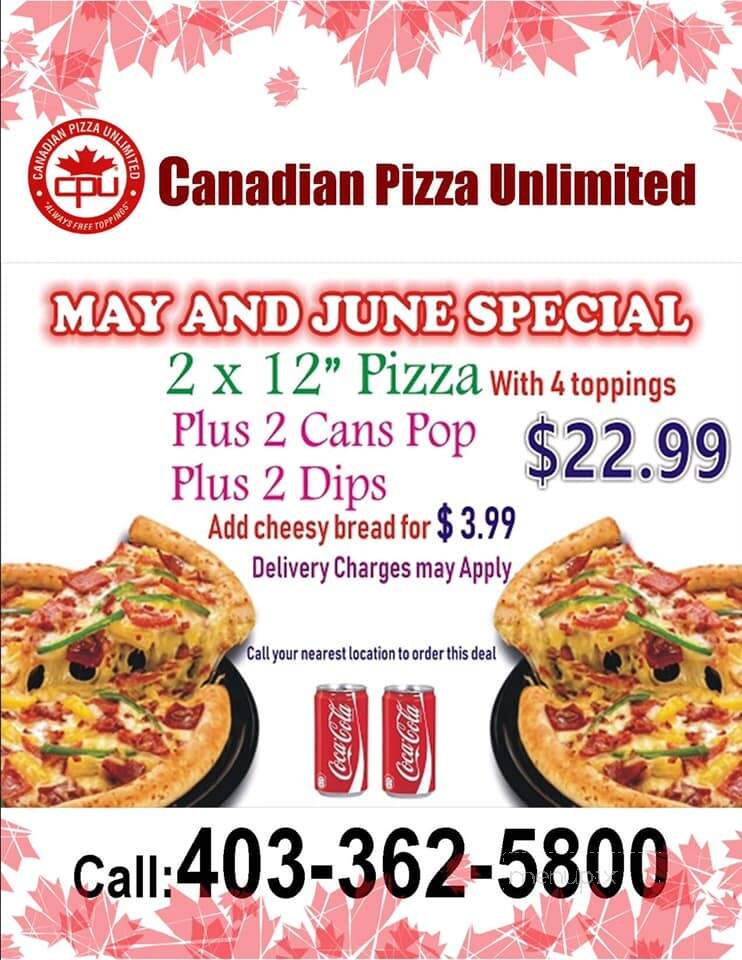 Canadian Pizza Unlimited - Brooks, AB menu_pic