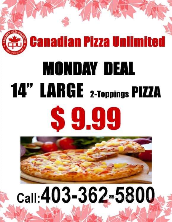 Canadian Pizza Unlimited - Brooks, AB menu_pic