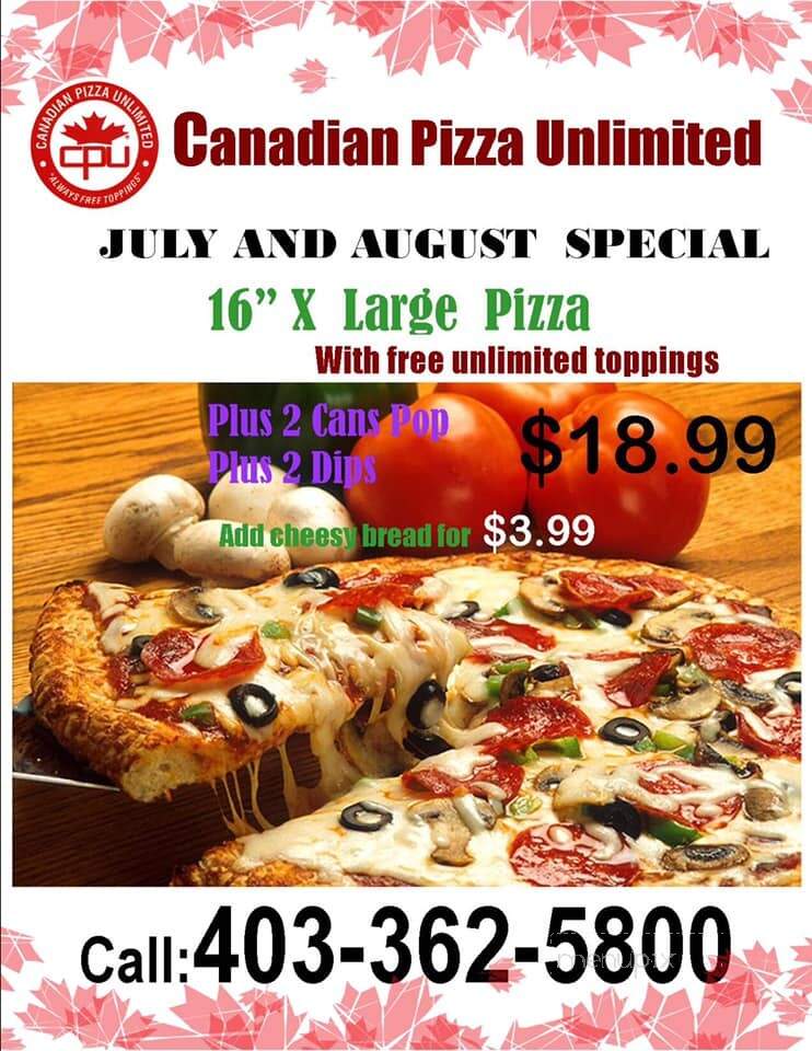 Canadian Pizza Unlimited - Brooks, AB menu_pic