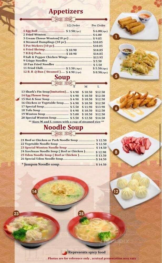 Chef Lee's Chinese Food and Noodles - El Centro, CA menu_pic