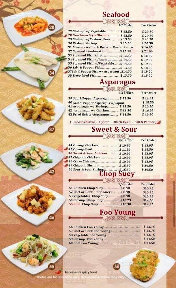 Chef Lee's Chinese Food and Noodles - El Centro, CA menu_pic