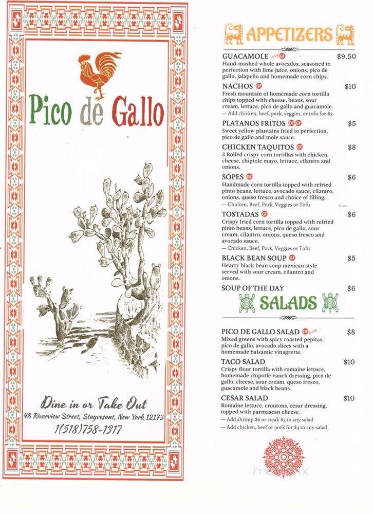 Pico de Gallo - Stuyvesant, NY menu_pic