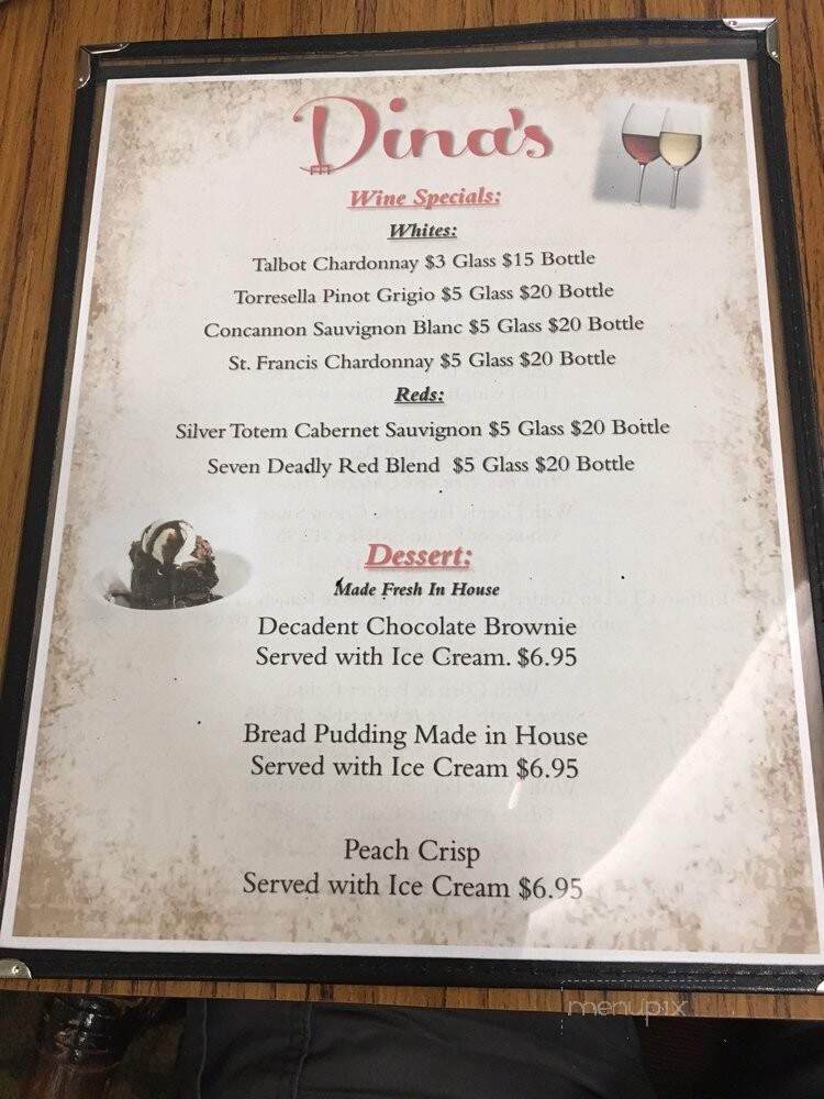 Dina's at Sabal Springs - North Fort Myers, FL menu_pic