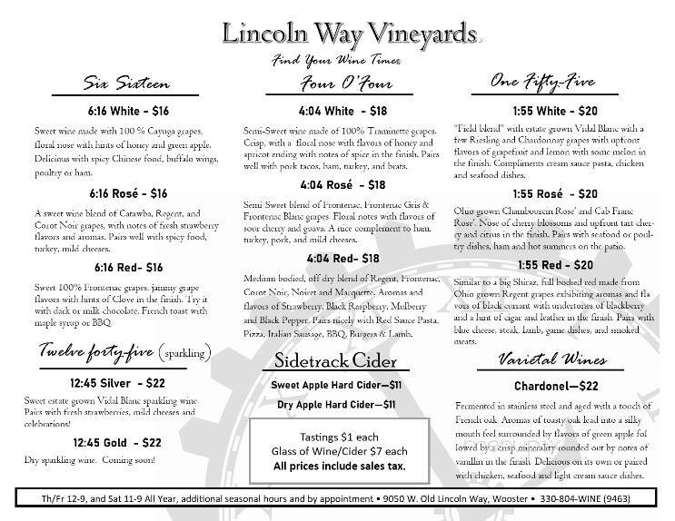 Lincoln Way Vineyards - Wooster, OH
