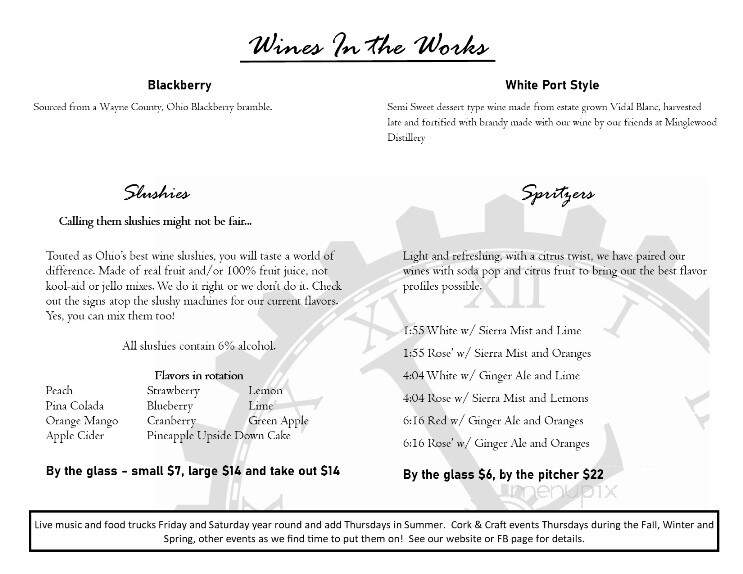 Lincoln Way Vineyards - Wooster, OH menu_pic