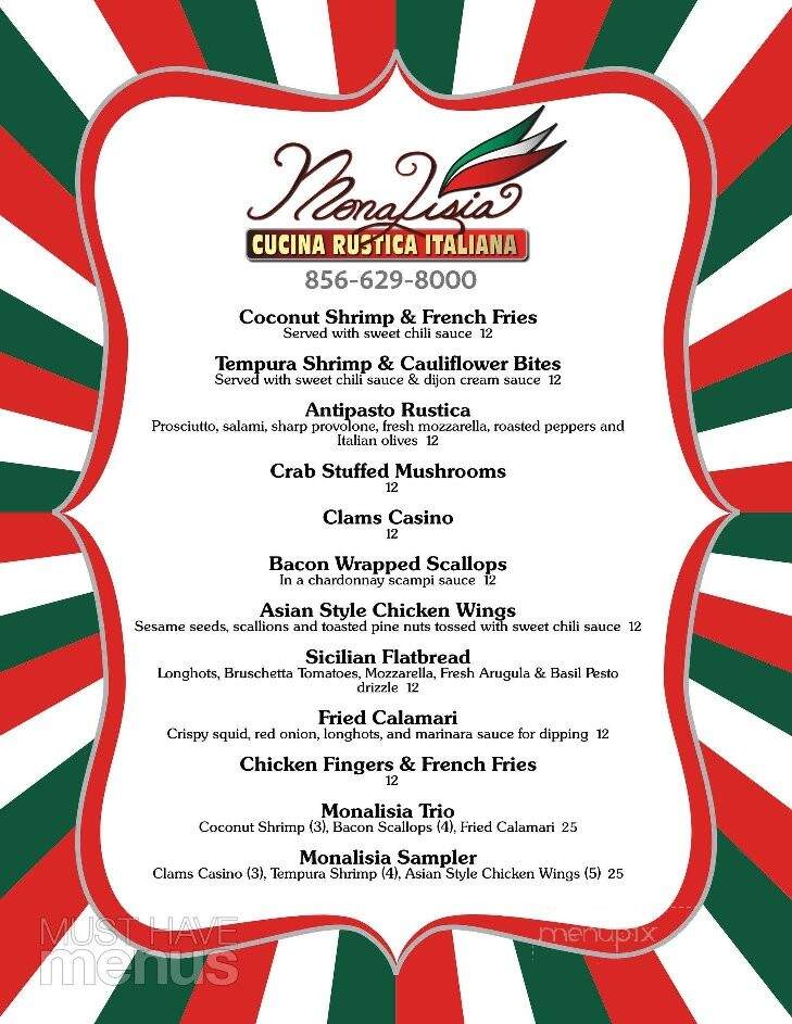 Blue Cork Winery - Williamstown, NJ menu_pic