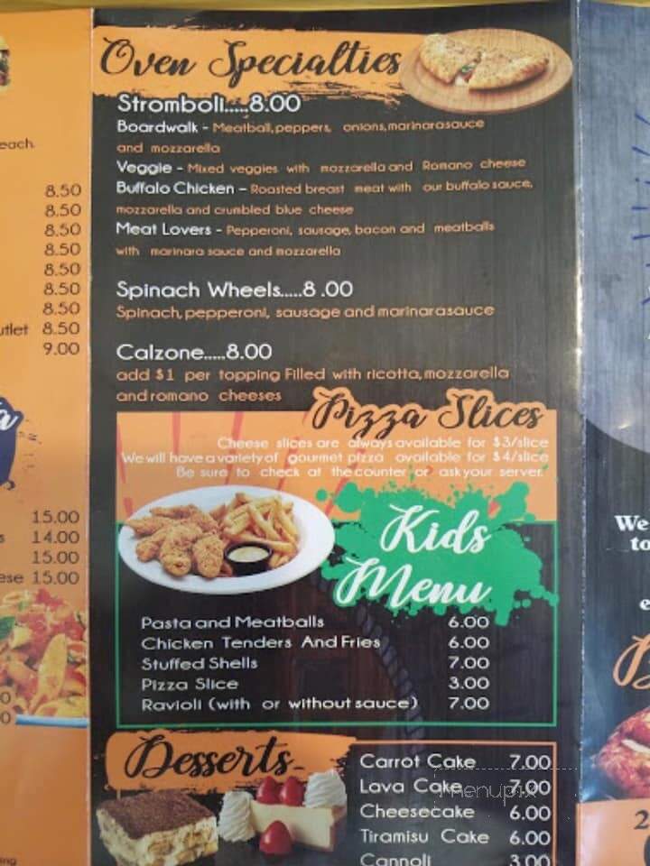 Boardwalk Pizzeria - Niantic, CT menu_pic