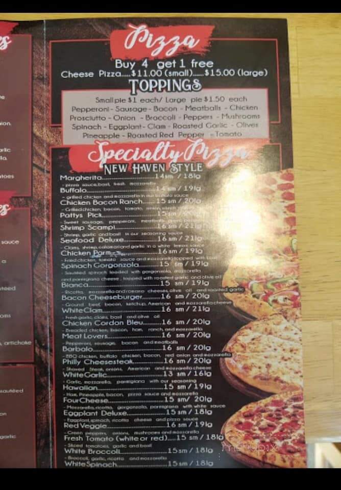 Boardwalk Pizzeria - Niantic, CT menu_pic