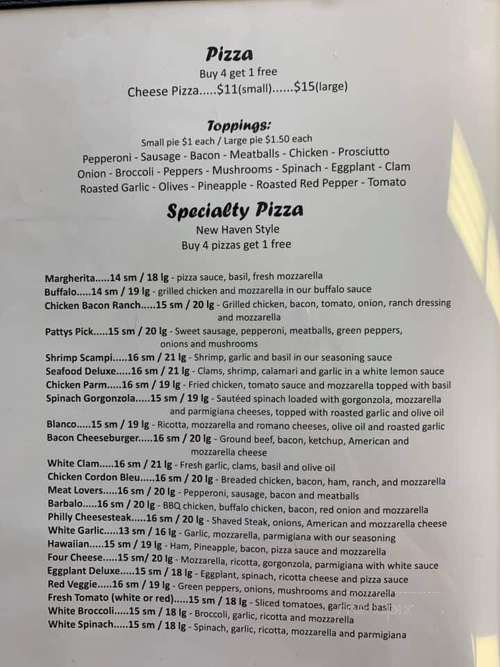 Boardwalk Pizzeria - Niantic, CT menu_pic