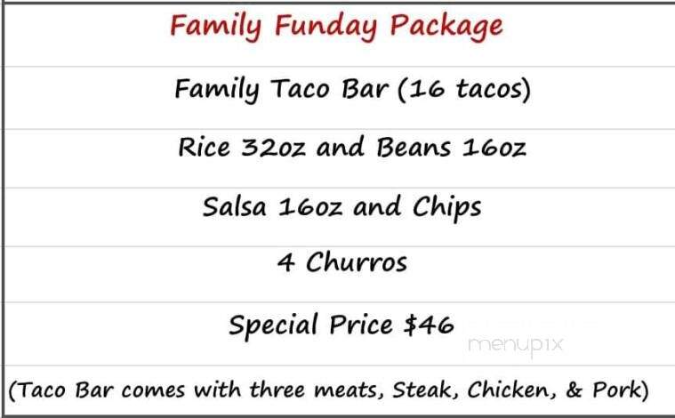 Froggie Latin Kitchen - Cedar Lake, IN menu_pic