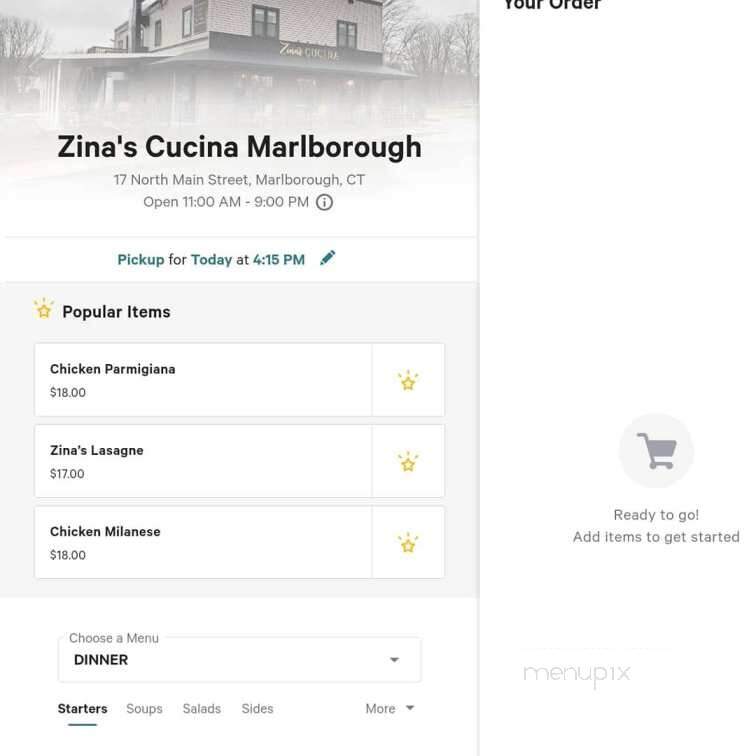 Zina's Cucina - Marlborough, CT