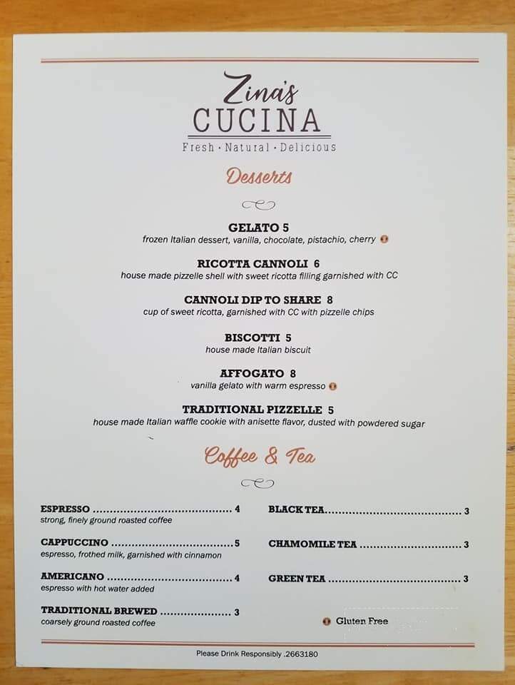 Zina's Cucina - Marlborough, CT