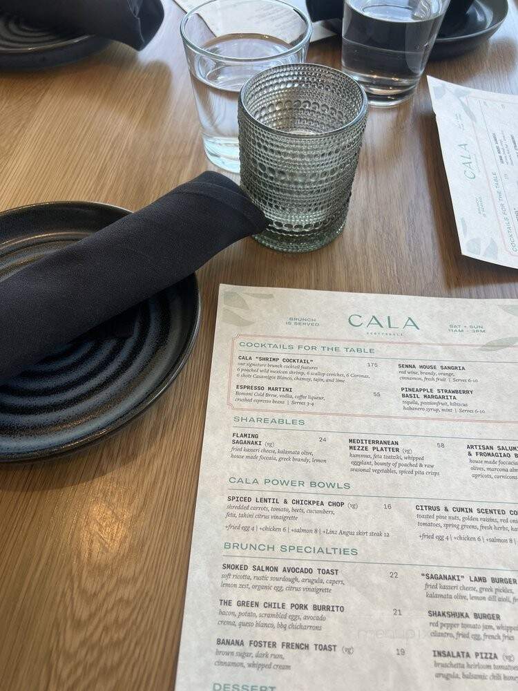 Cala - Scottsdale, AZ menu_pic
