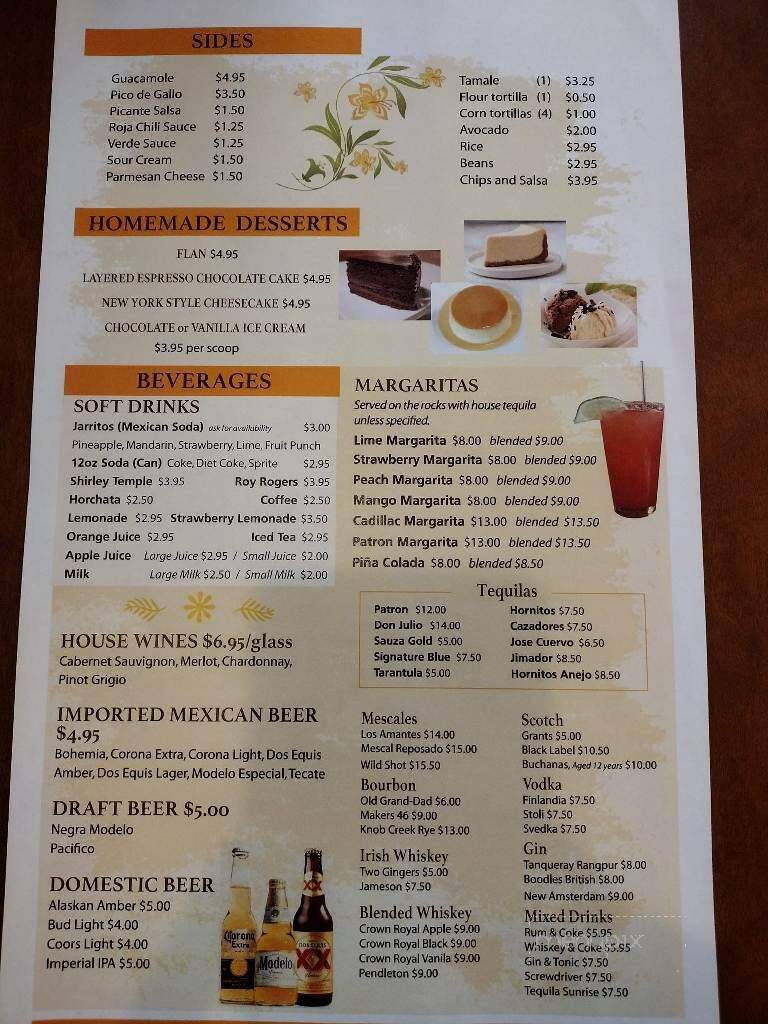 La Fonda Lopez - Twisp, WA menu_pic