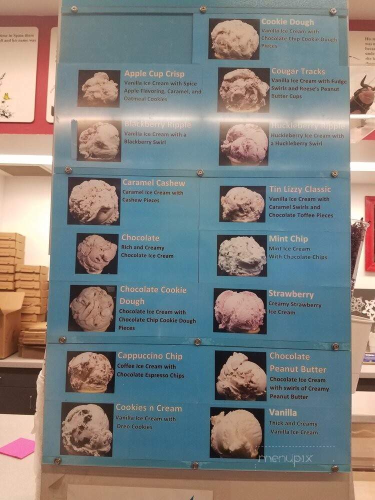 Ferdinand's Ice Cream Shoppe - Pullman, WA menu_pic