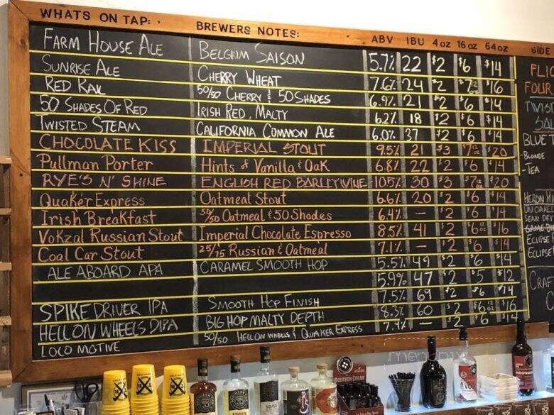 Twisted Rail Brewing - Canandaigua, NY menu_pic