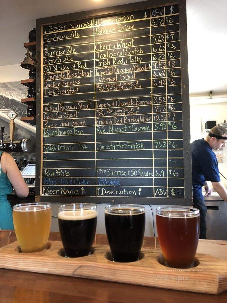 Twisted Rail Brewing - Canandaigua, NY menu_pic