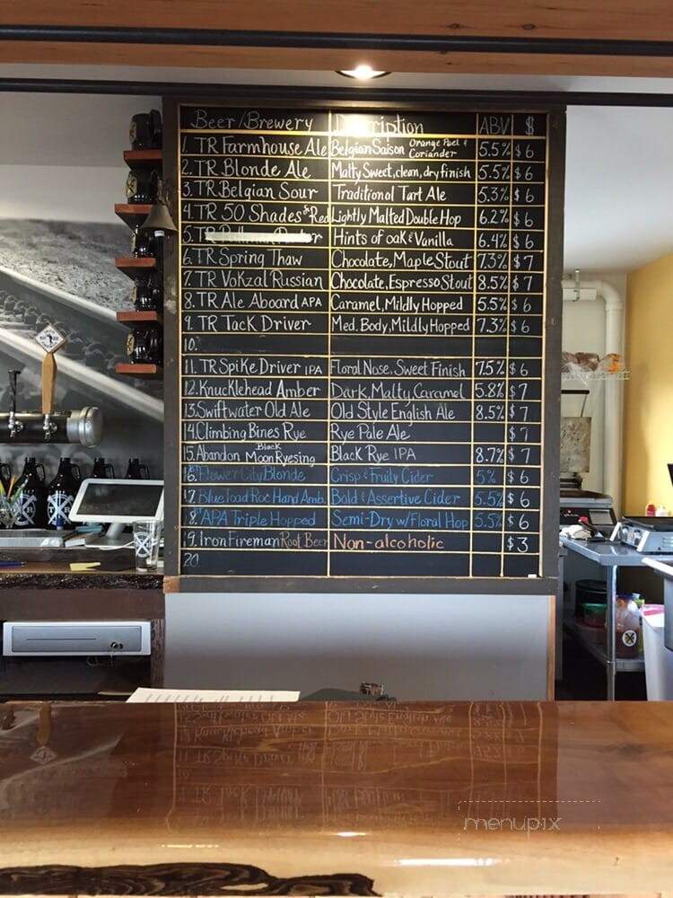 Twisted Rail Brewing - Canandaigua, NY menu_pic