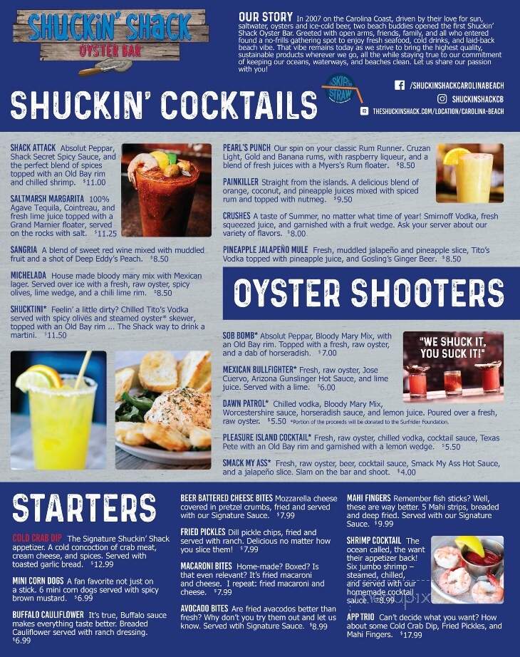 Shuckin' Shack Oyster Bar - Carolina Beach, NC