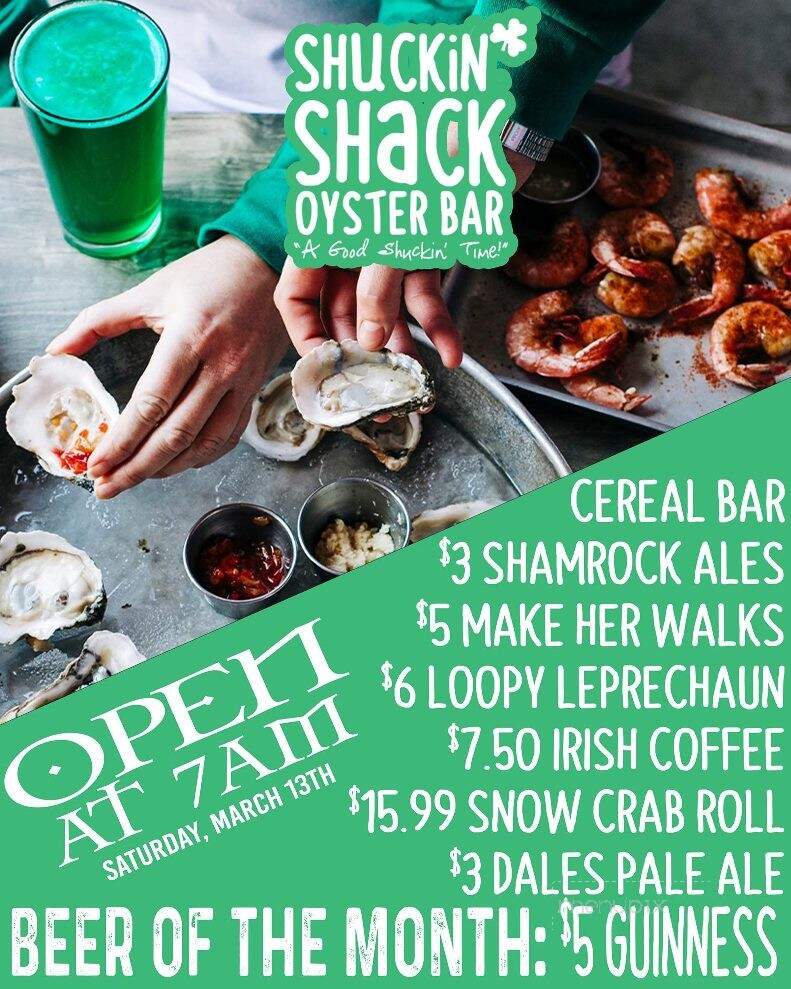 Shuckin' Shack Oyster Bar - Carolina Beach, NC menu_pic