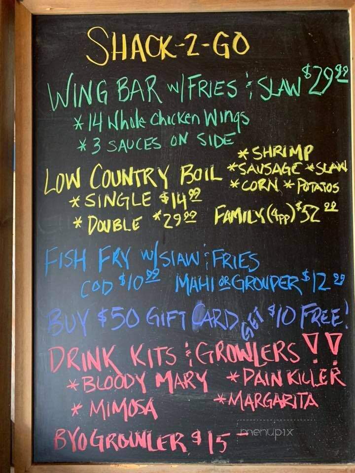 Shuckin' Shack Oyster Bar - Carolina Beach, NC menu_pic