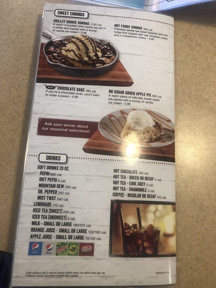 Iron Skillet Restaurant - Greensburg, IN menu_pic