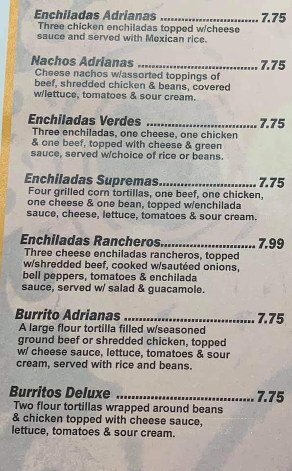 Adriana's Mexican Restaurant - Walnut Ridge, AR