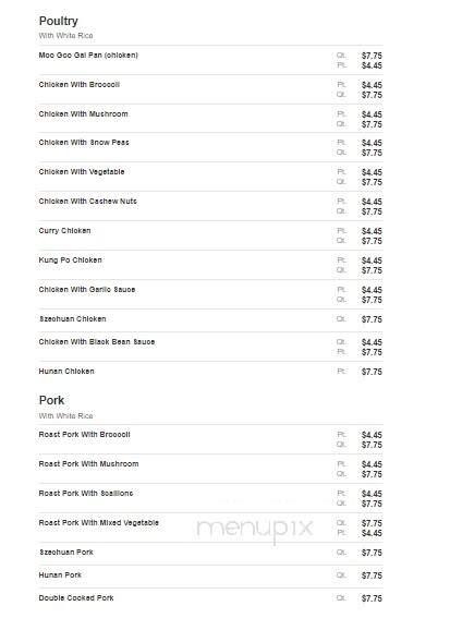 Golden Buffet - New Roads, LA menu_pic