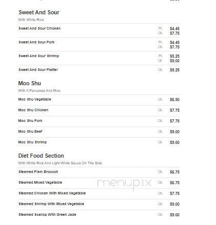 Golden Buffet - New Roads, LA menu_pic
