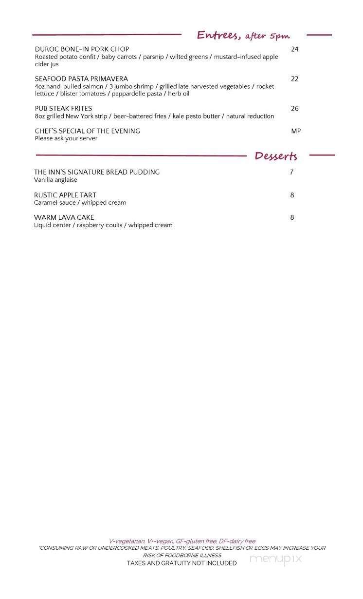 Preston's at the Inn at Virginia Tech - Blacksburg, VA menu_pic