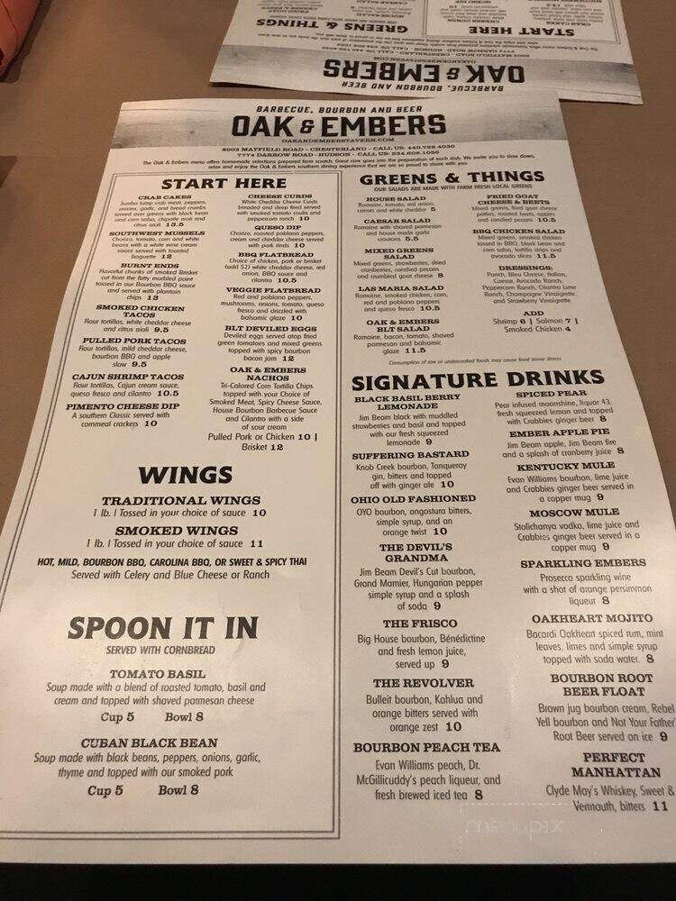 Oak & Embers Tavern - Chesterland, OH