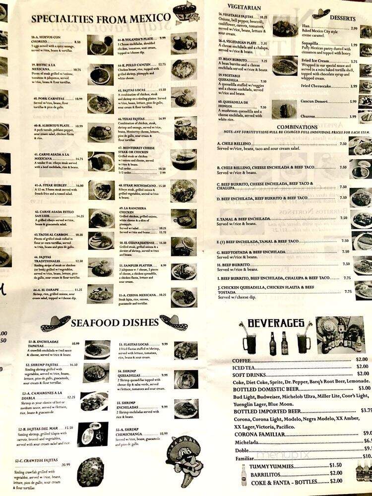 El Zarape - Leakesville, MS menu_pic