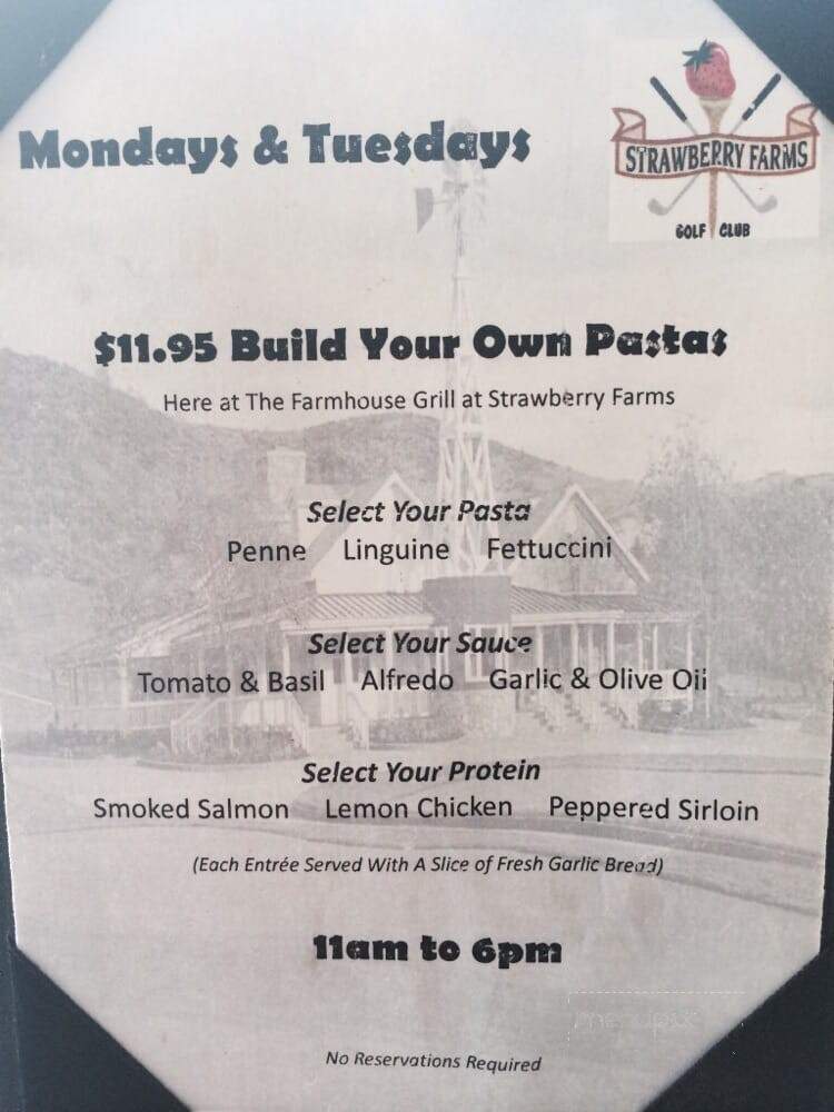 Farmhouse Grill at Strawberry Farms - Irvine, CA menu_pic