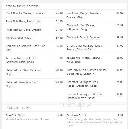 Caps on the Water - Ponte Vedra Beach, FL menu_pic