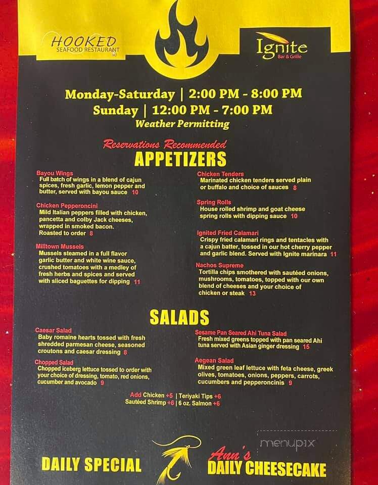 Ignite - Manchester, NH menu_pic