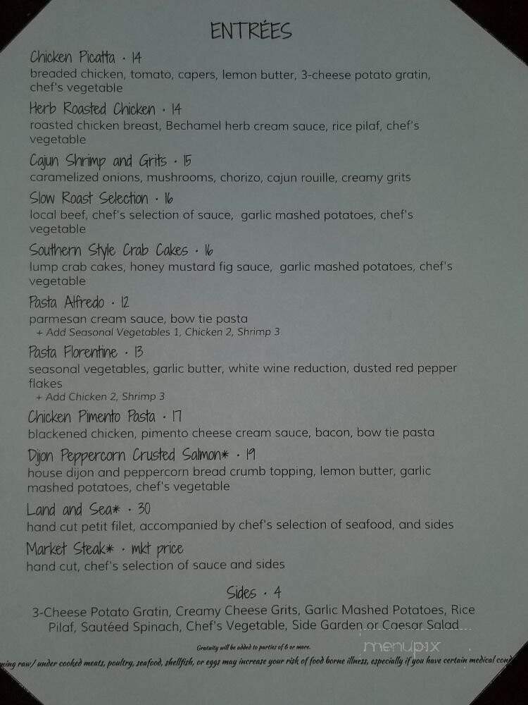 Off The Square - Albemarle, NC menu_pic