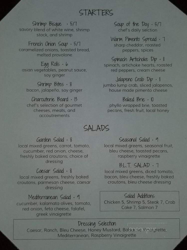 Off The Square - Albemarle, NC menu_pic
