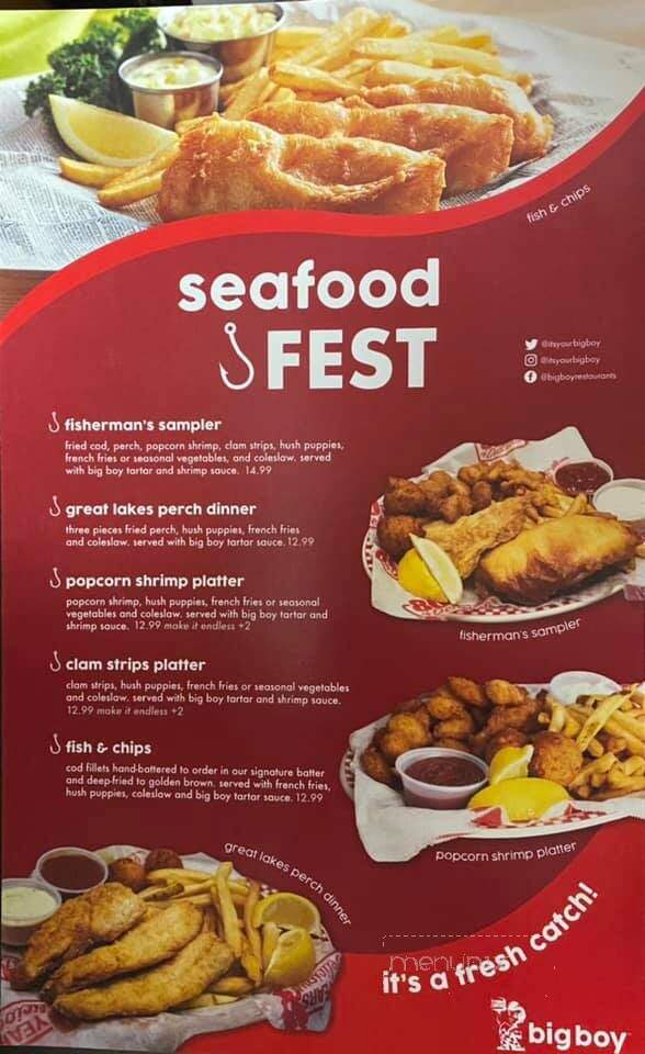 Big Boy - Marysville, MI menu_pic
