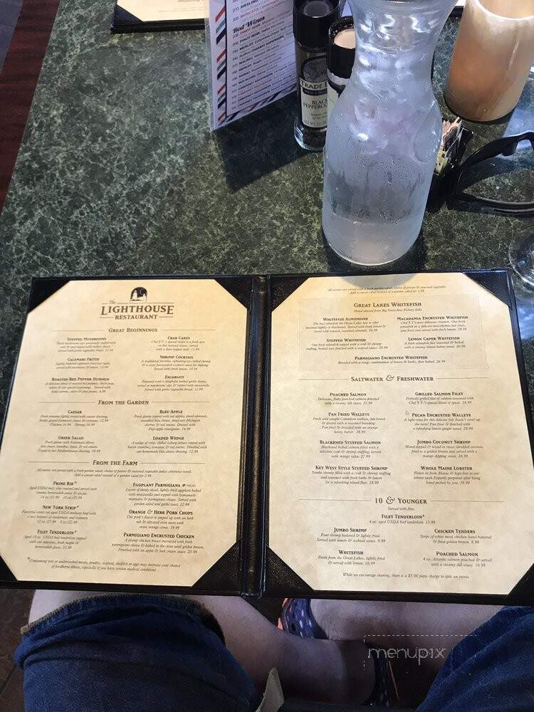 Lighthouse Restaurant & Lounge - Mackinaw City, MI menu_pic