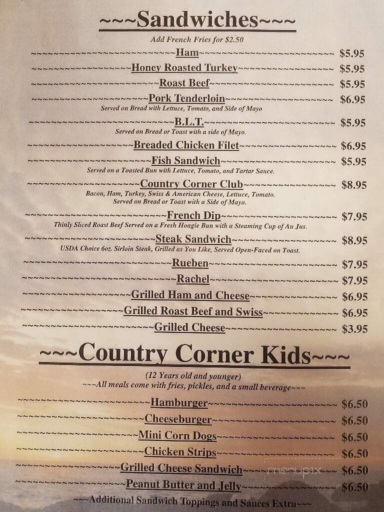 Country Corner Cafe - Isle, MN